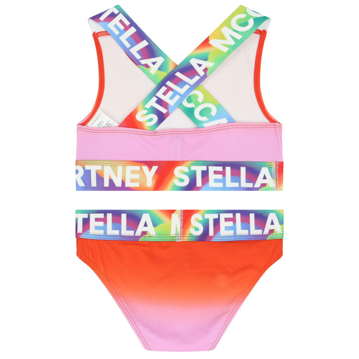 Girls Pink & Red Ombre Bikini, 1, hi-res image number null