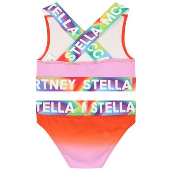 Girls Pink & Red Ombre Bikini