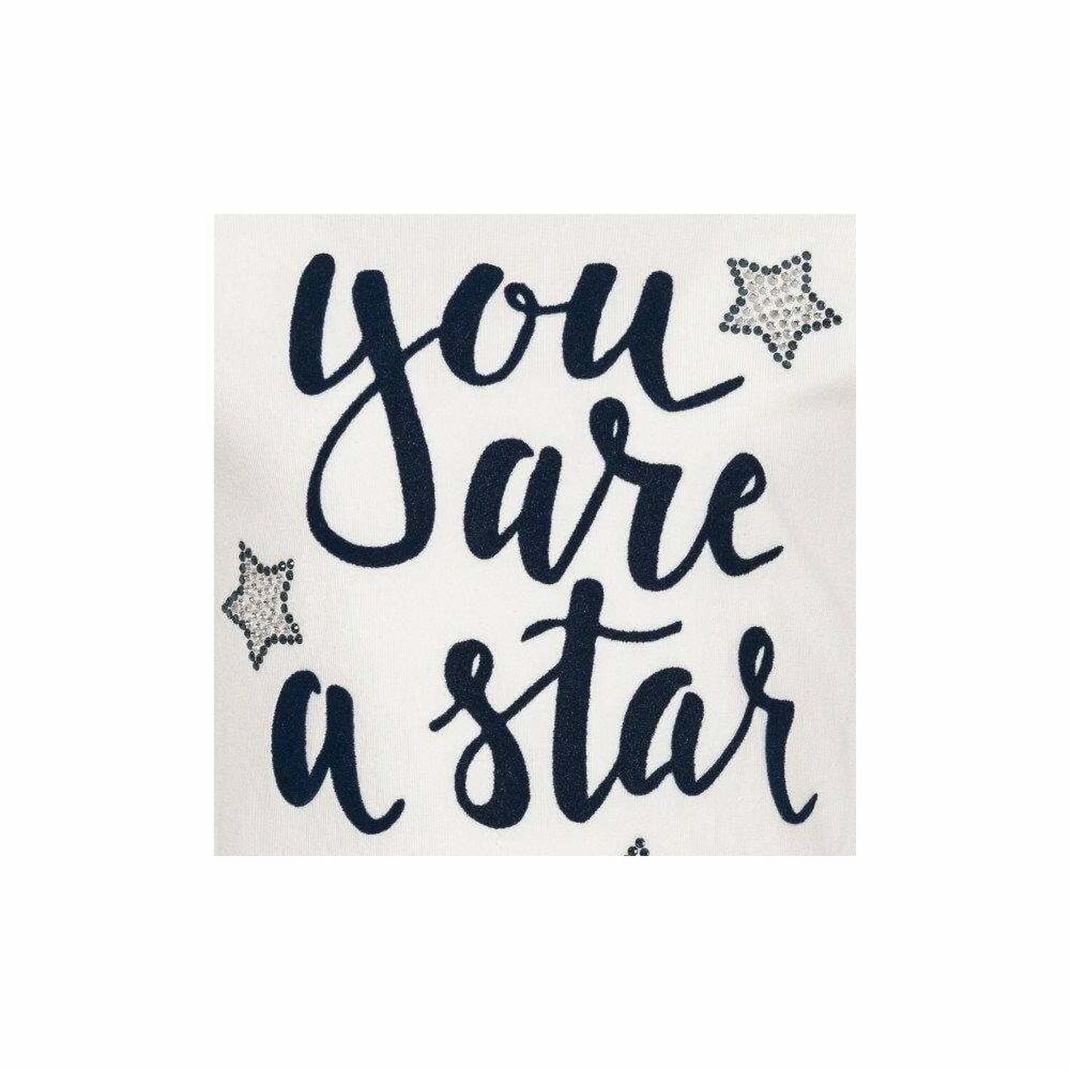 بلوزة نجوم باللون العاجي للبنات, 1, hi-res