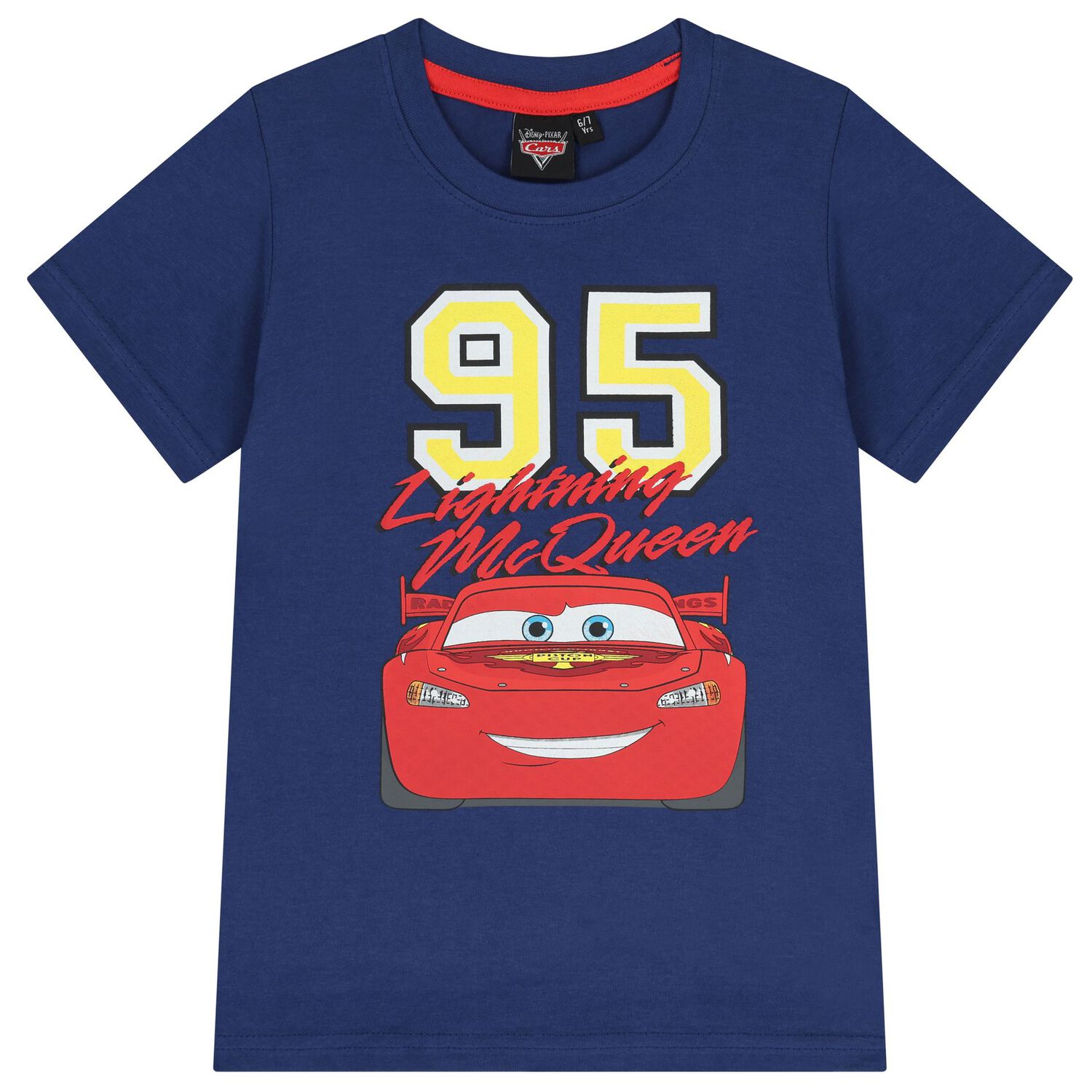 Boys Navy Blue & Red Cars Shorts Set, 1, hi-res
