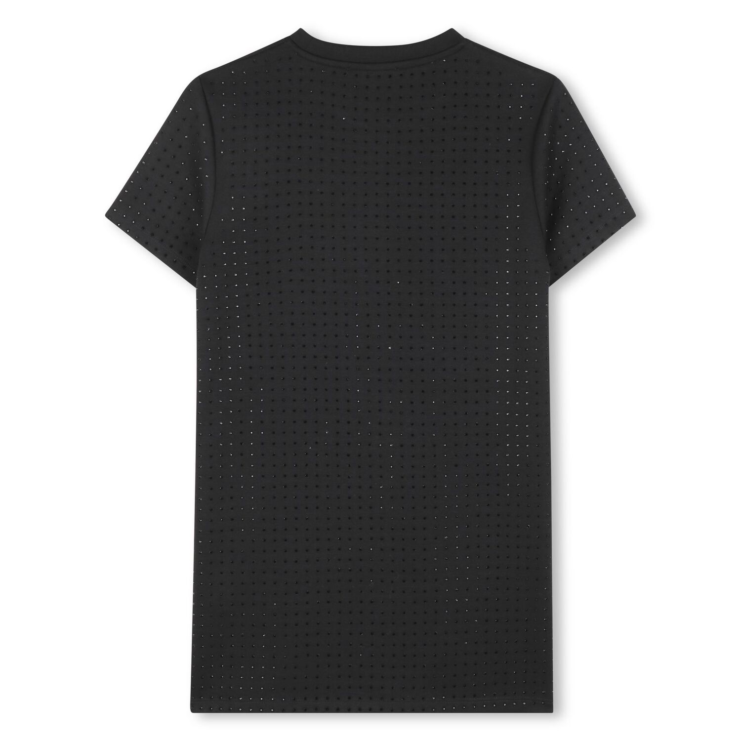 Girls Black Rhinestone Dress, 1, hi-res