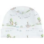 Baby Boys White Animals Hat, 1, hi-res