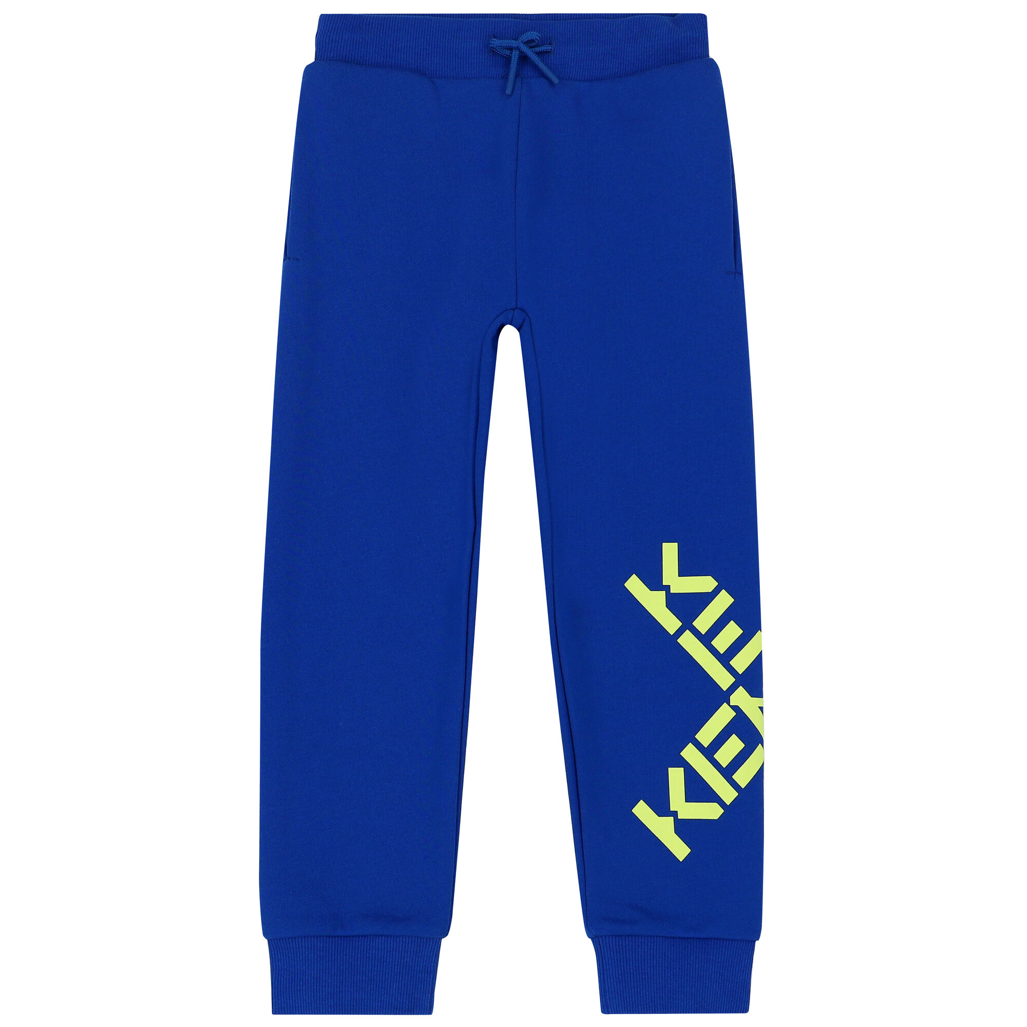 KENZO KIDS Boys Blue Logo Joggers Junior Couture UAE