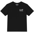 تيشيرت بالشعار باللون الأسود للأولاد, 2, hi-res