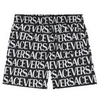 Boys Black Logo Swim Shorts, 1, hi-res