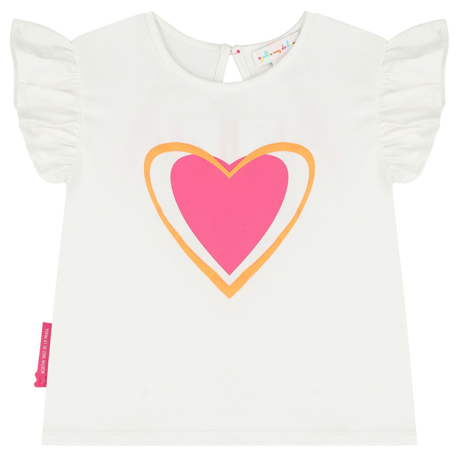 Girls White & Pink Tulle Skirt Set, 1, hi-res