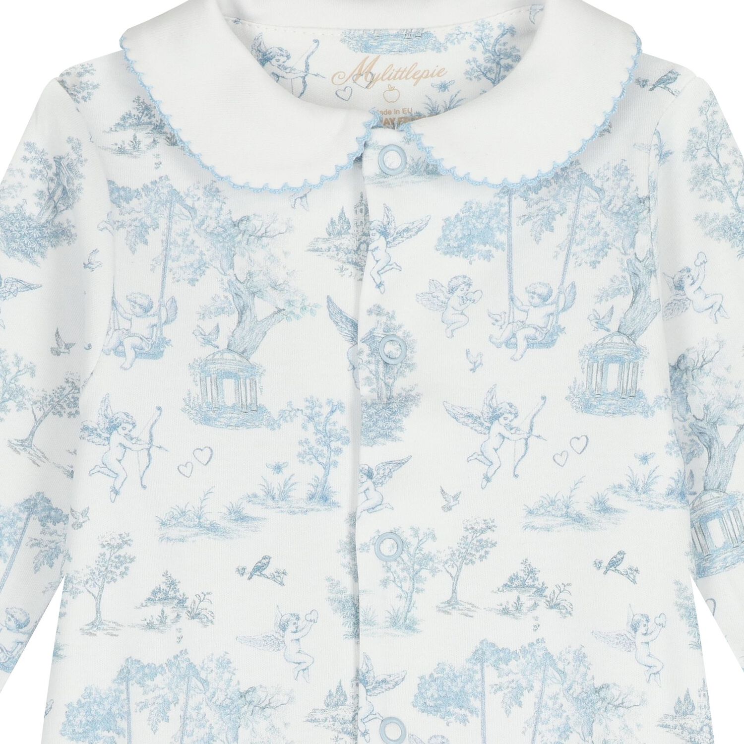 بدلة أطفال باللون الأبيض والأزرق للأولاد, 1, hi-res