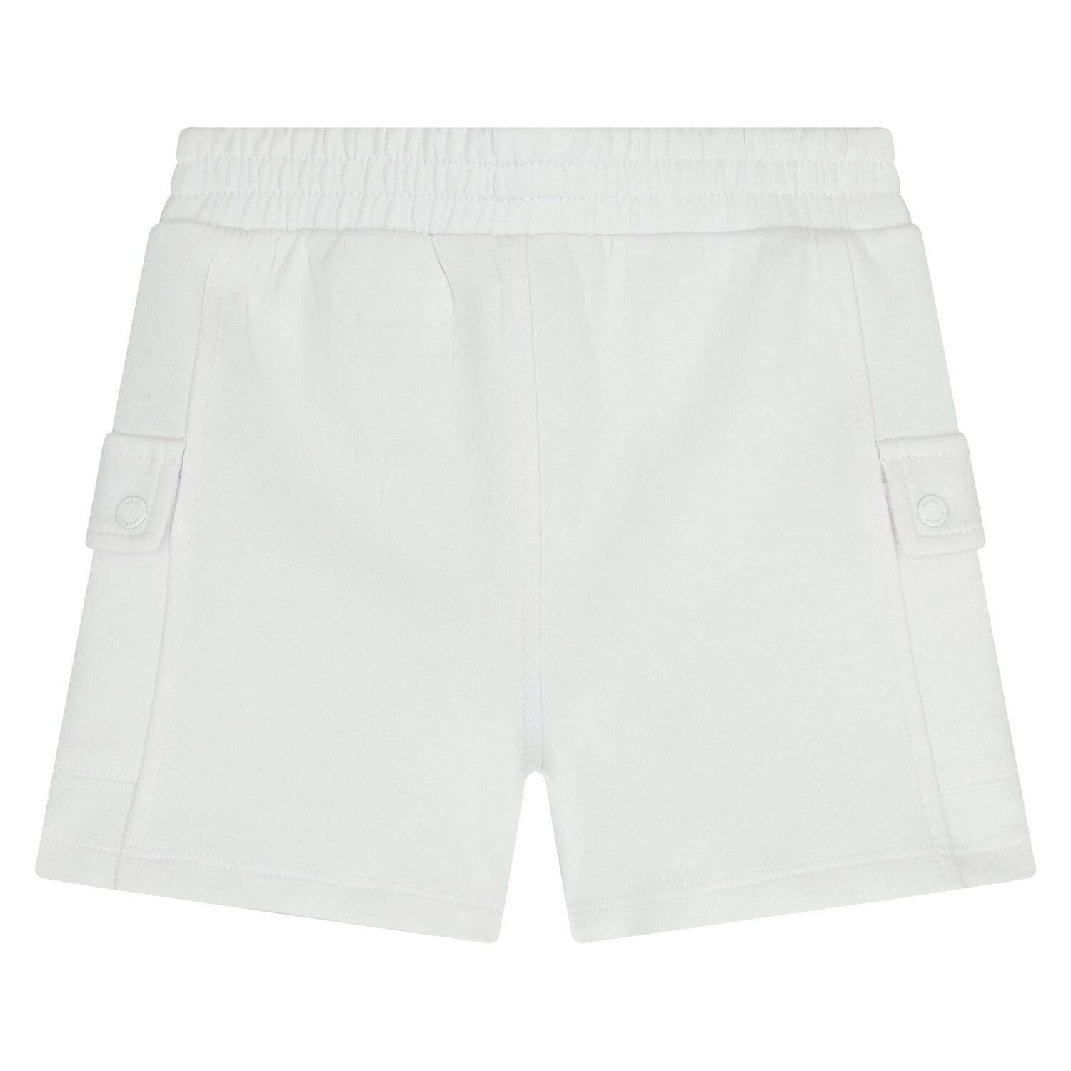 Younger Girls Pink & White Bag Shorts Set, 1, hi-res