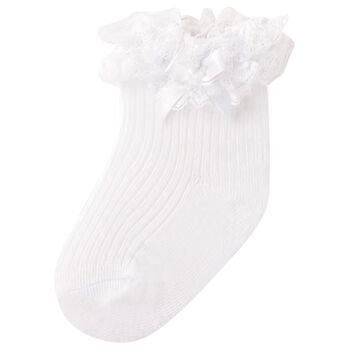Baby Girls White Lace Socks 
