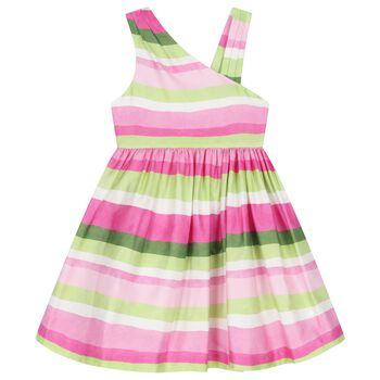 Girls Multi-Coloured Striped Dress