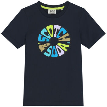 Boys Navy Blue Logo T-Shirt