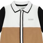 أفرول أولاد بالشعار باللون الأبيض والبيج, 1, hi-res