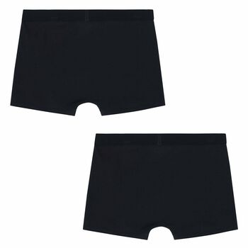 Boys Navy Boxer Shorts (2-Pack)