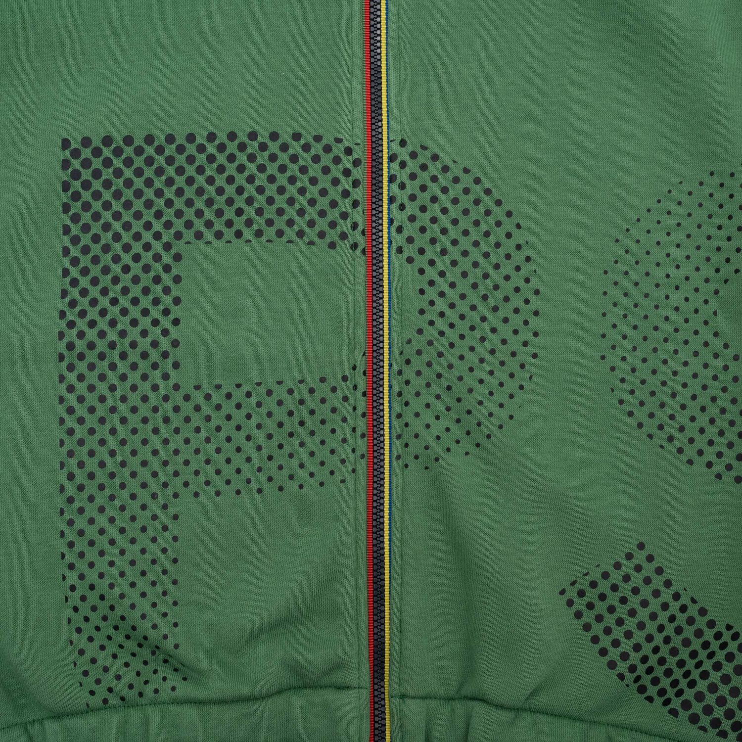 Boys Green Logo Zip Up Top, 1, hi-res image number null