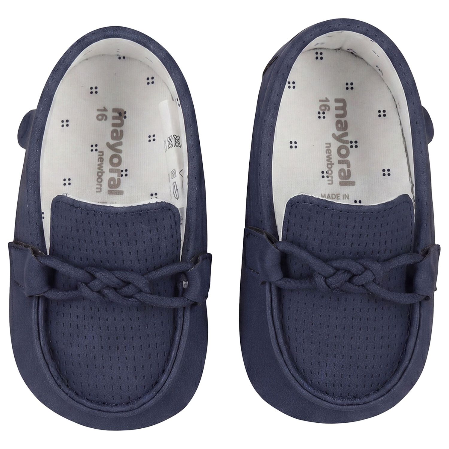 Baby Boys Navy Blue Leather Pre Walker Moccasins, 3, hi-res