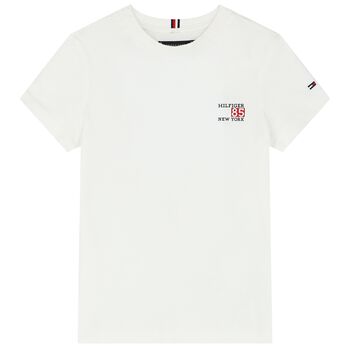 Boys White Logo T-Shirt