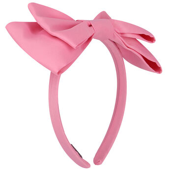 Girls Pink Bow Headband