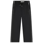 Boys Black Logo Joggers, 1, hi-res