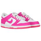 Girls White & Pink Dunk Low Trainers, 1, hi-res