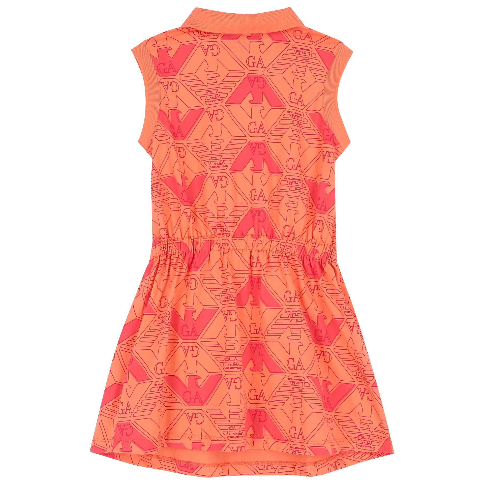 Orange store polo dress