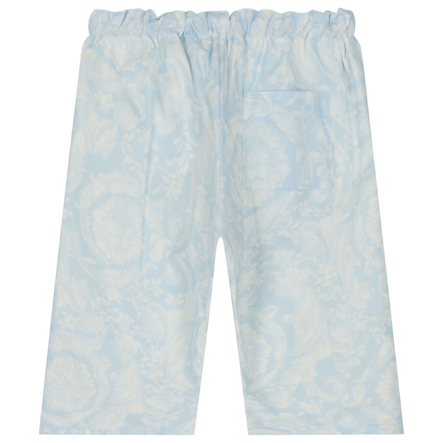 Baby Boys Ivory & Blue Barocco Trousers Set, 1, hi-res