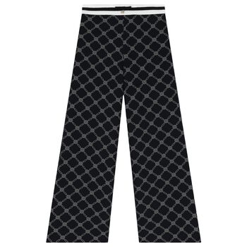 Girls Navy Blue Logo Trousers