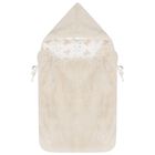 Ivory & Beige Faux Fur Baby Nest, 1, hi-res