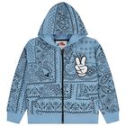 Blue Bandana Disney Hooded Zip Up Top, 1, hi-res