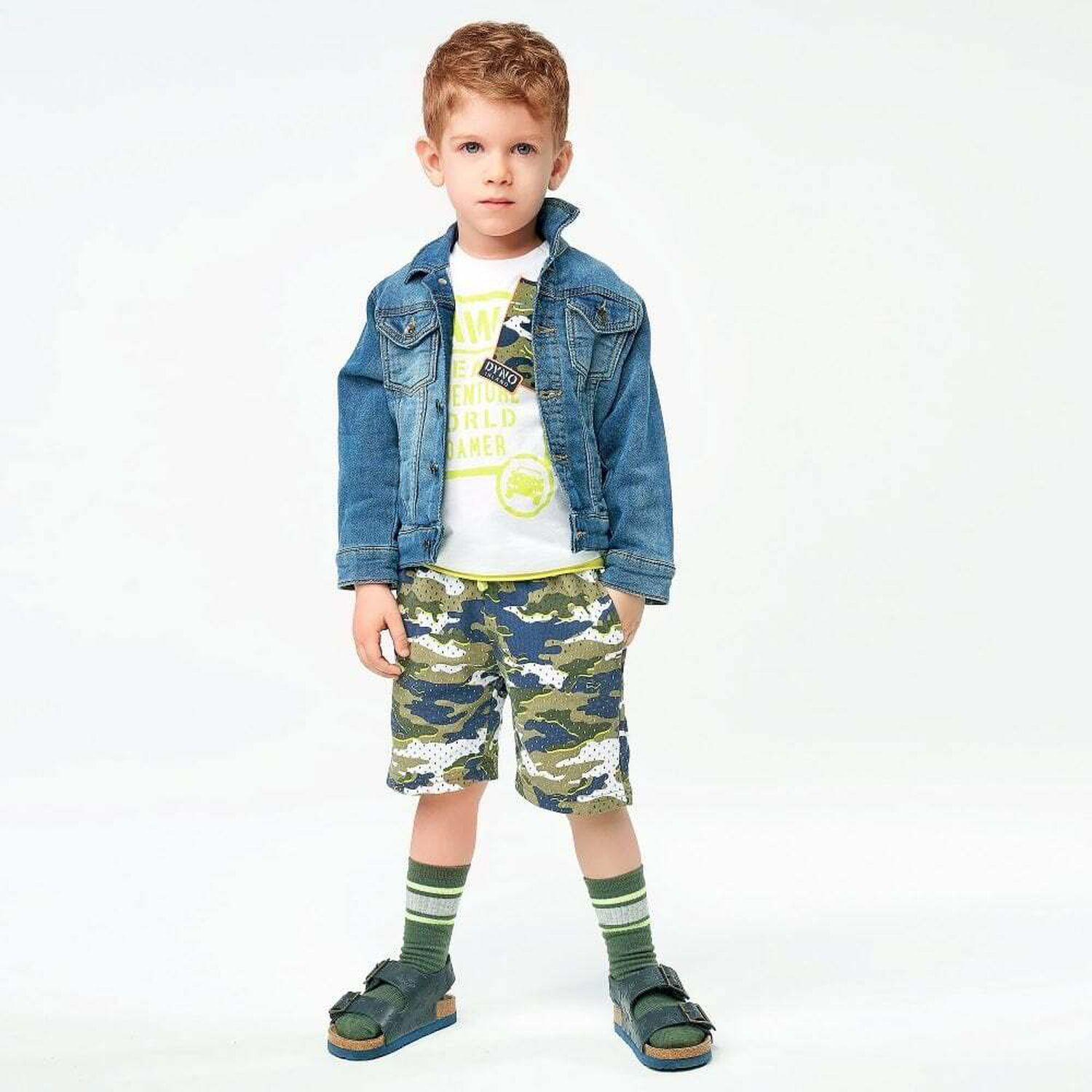 Boys Green & Navy Shorts, 1, hi-res image number null