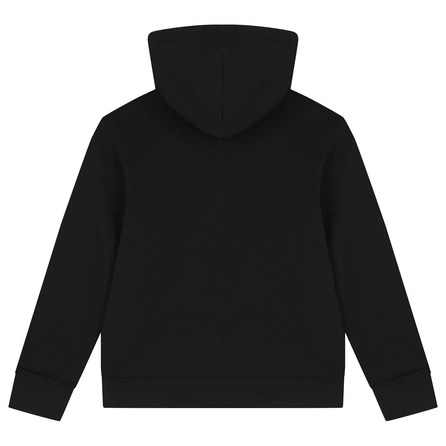 Boys Black Logo Hooded Top, 1, hi-res image number null
