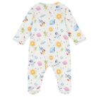 Baby Boys White Space Babygrow Set, 1, hi-res