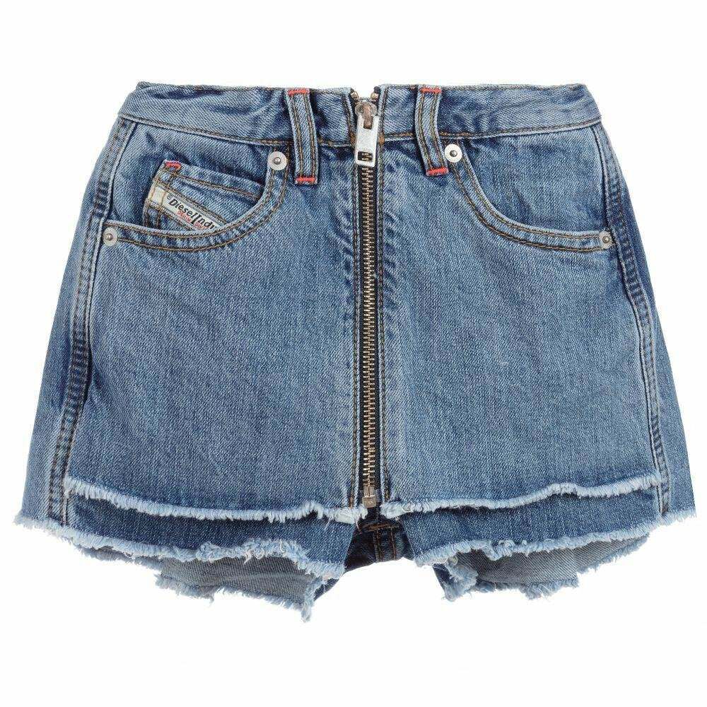 Womens blue jean deals skort