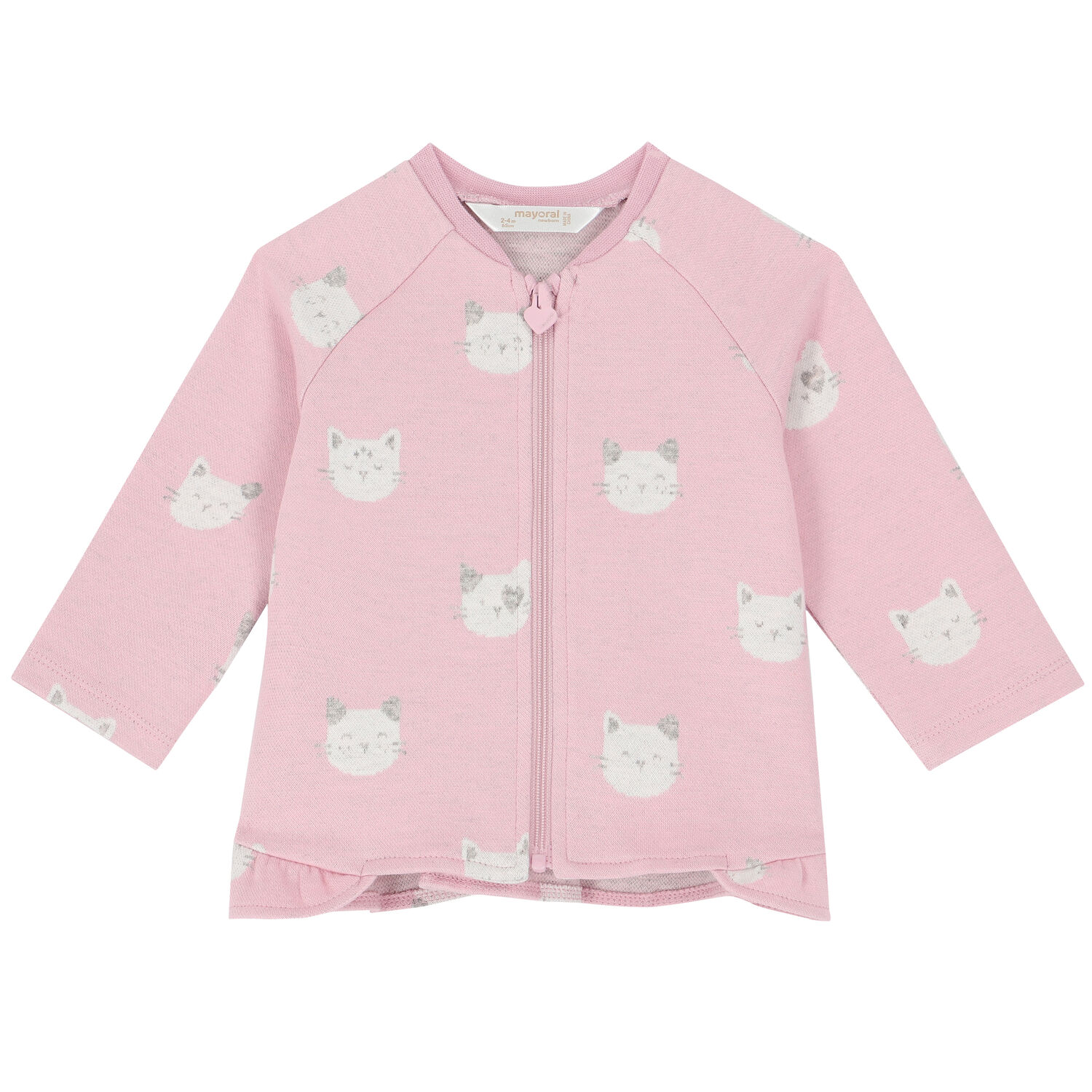 Baby Girls White & Pink 3 Piece Tracksuit, 1, hi-res image number null