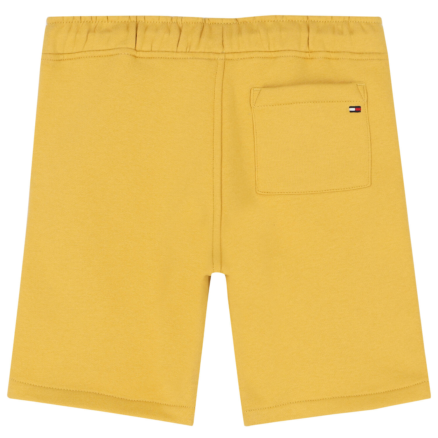 Boys Yellow Logo Cotton Shorts, 1, hi-res