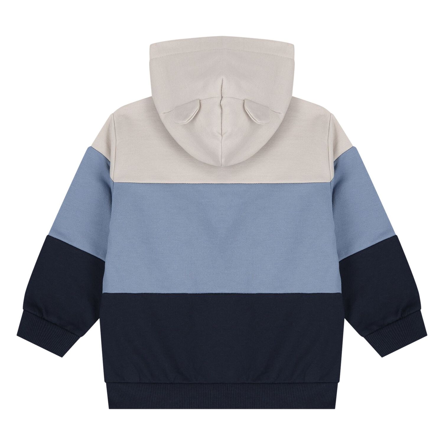 Younger Boys Blue, Beige & Navy Blue 3-Piece Tracksuit, 5, hi-res