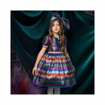 Girls Tulle Special Occasion Glitter Dress