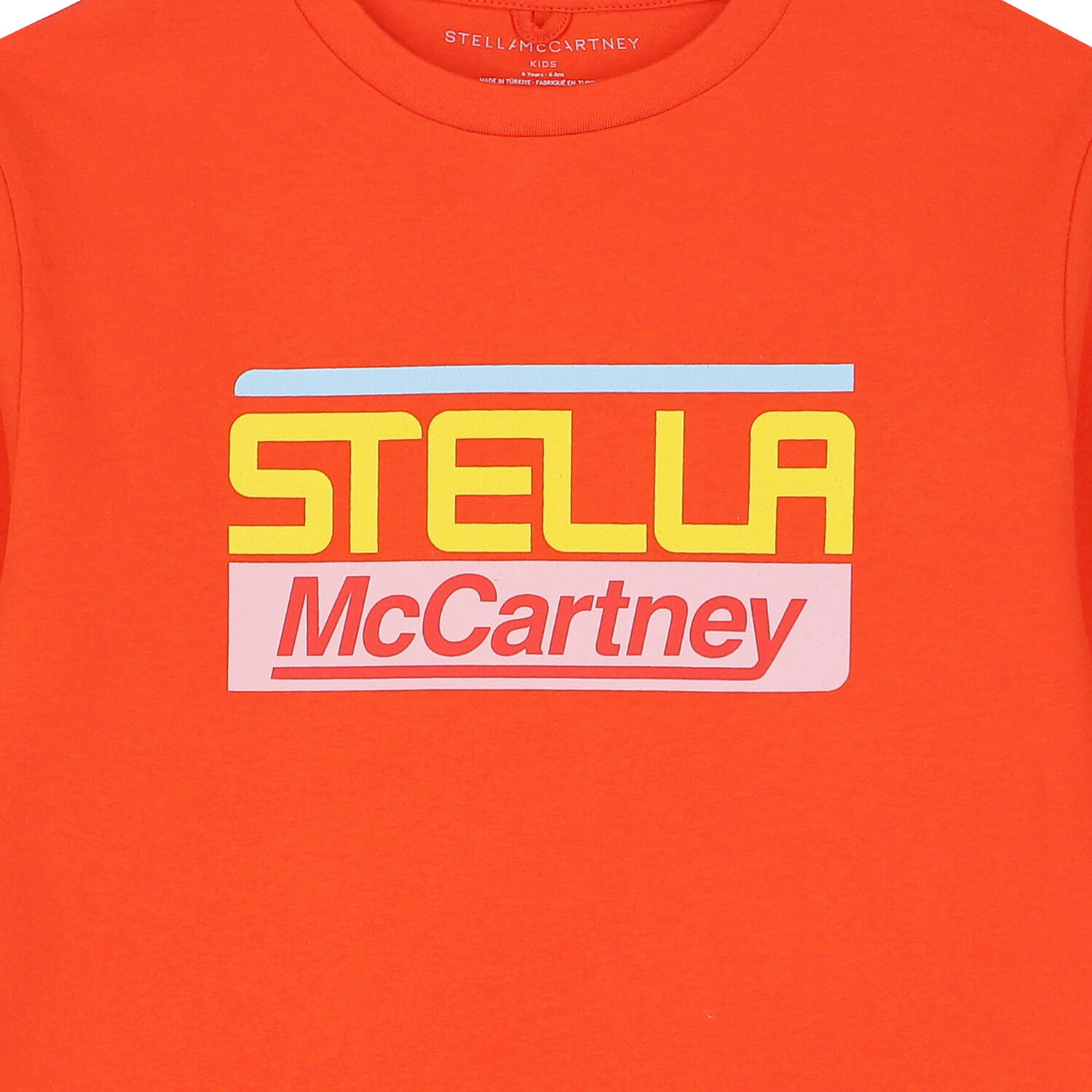 تيشيرت بالشعار باللون الاحمر للبنات, 1, hi-res