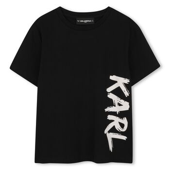 Boys Black Logo T-Shirt