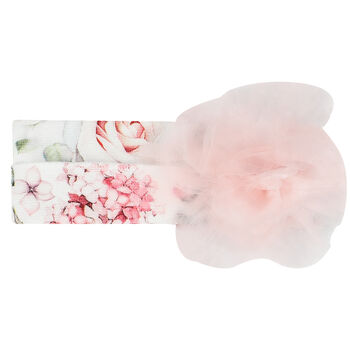 Baby Girls White Floral Headband