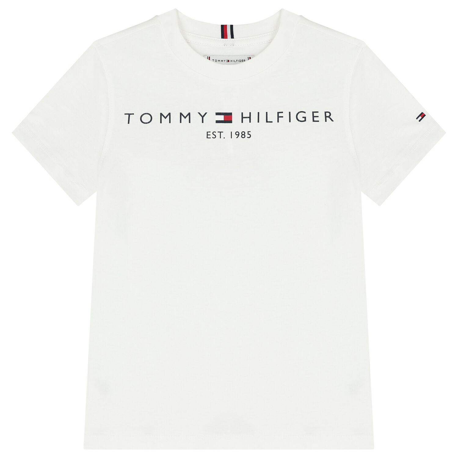 Boys White Logo T-Shirt, 4, hi-res