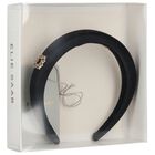 Girls Black Padded Headband, 2, hi-res