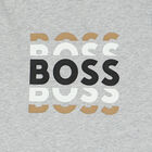 Boys Grey Logo T-Shirt, 3, hi-res