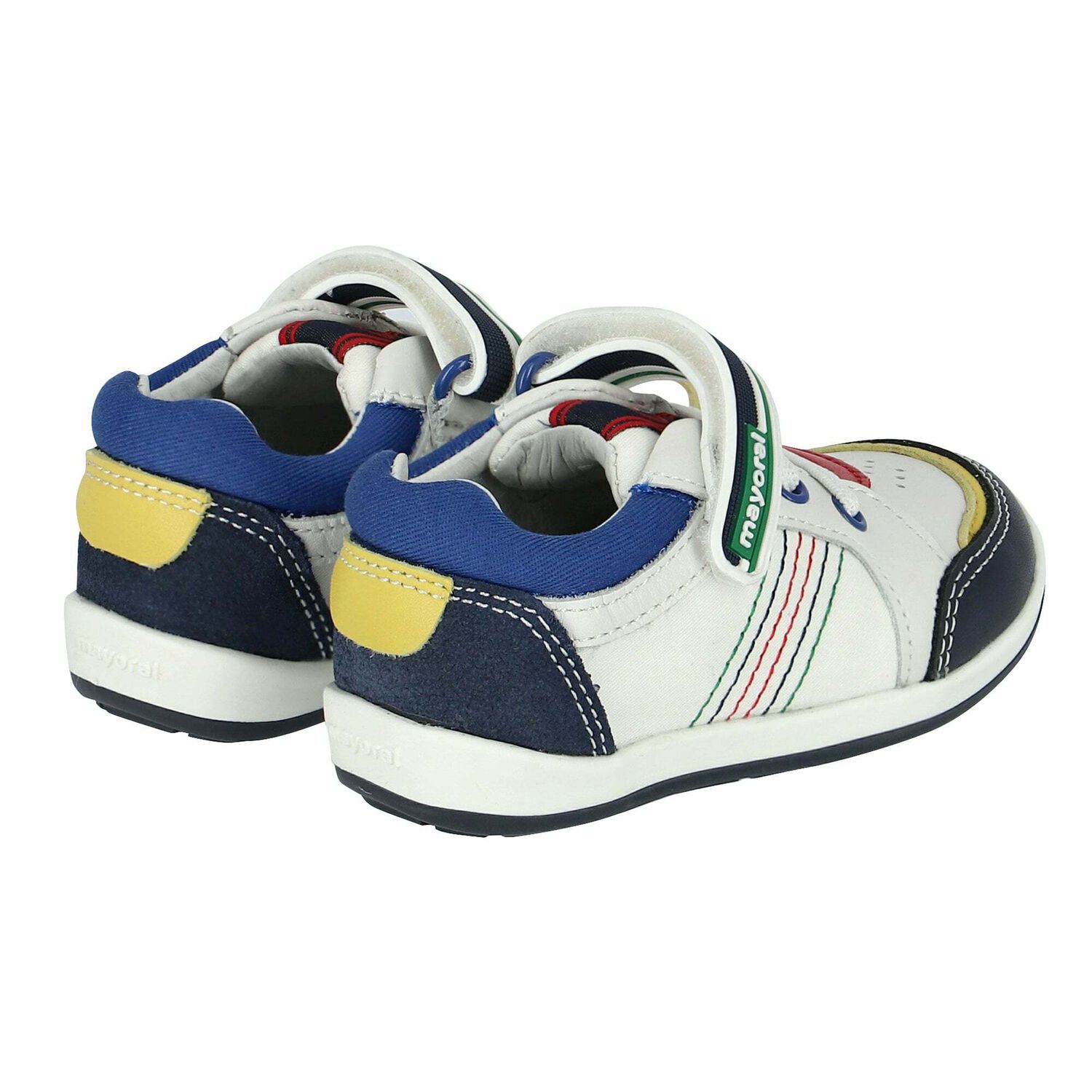 Younger Boys First Steps White Trainers, 1, hi-res image number null