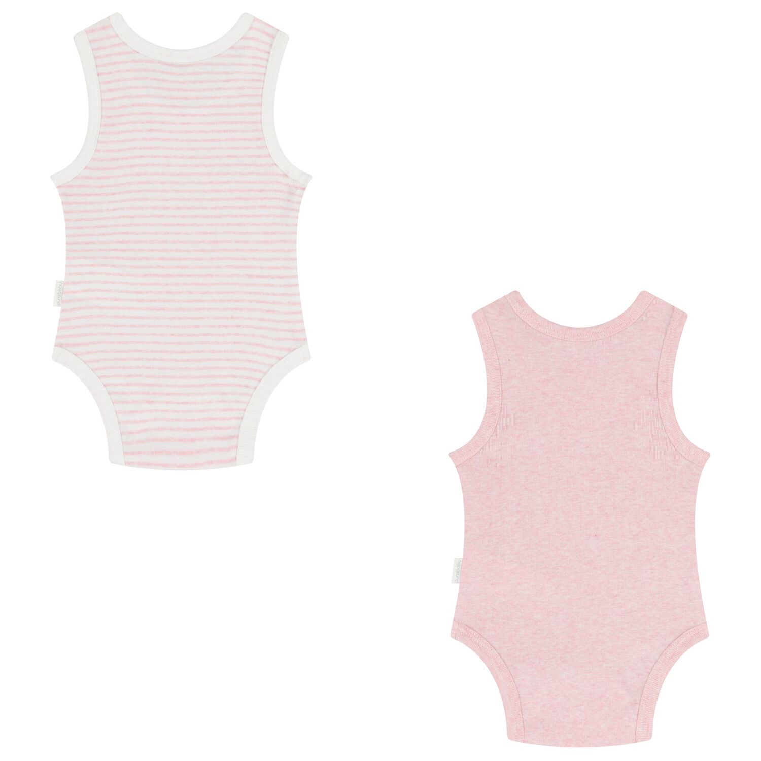Baby Girls Pink & White Bodysuits ( 2-Pack ), 2, hi-res
