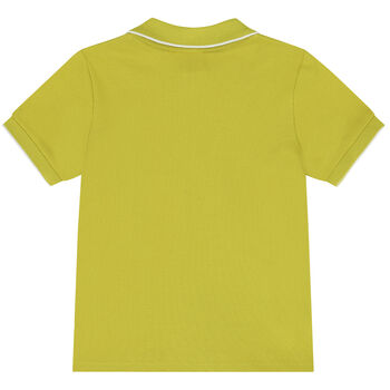 Younger Boys Green Logo Polo Shirt