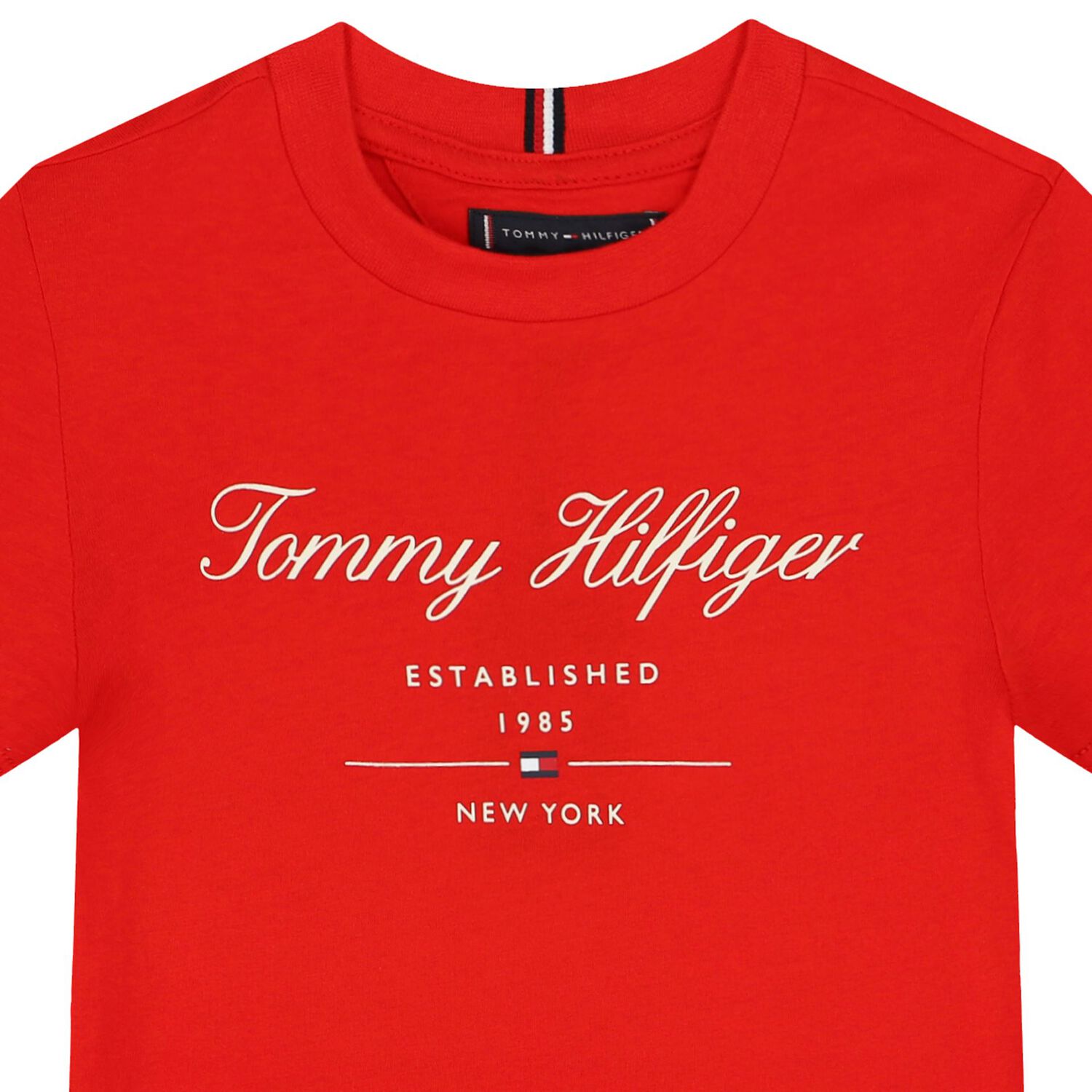 تيشيرت أولاد بالشعار باللون الأحمر, 2, hi-res