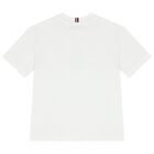 Boys White Logo T-Shirt, 1, hi-res