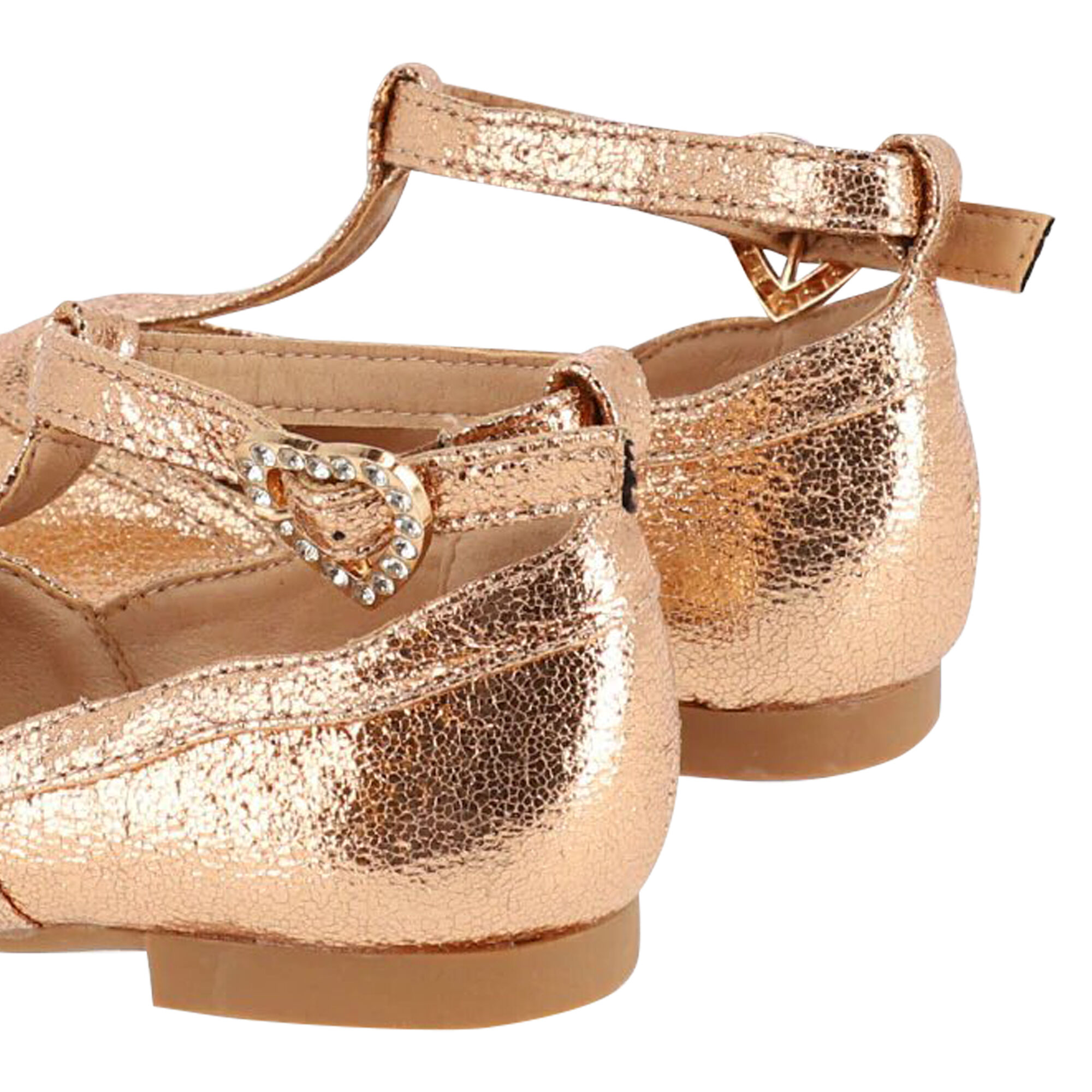 Girls rose gold dress shoes on sale