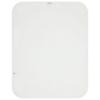 بطانيه بنات بالشعار بفيونكه باللون الوردى والابيض 