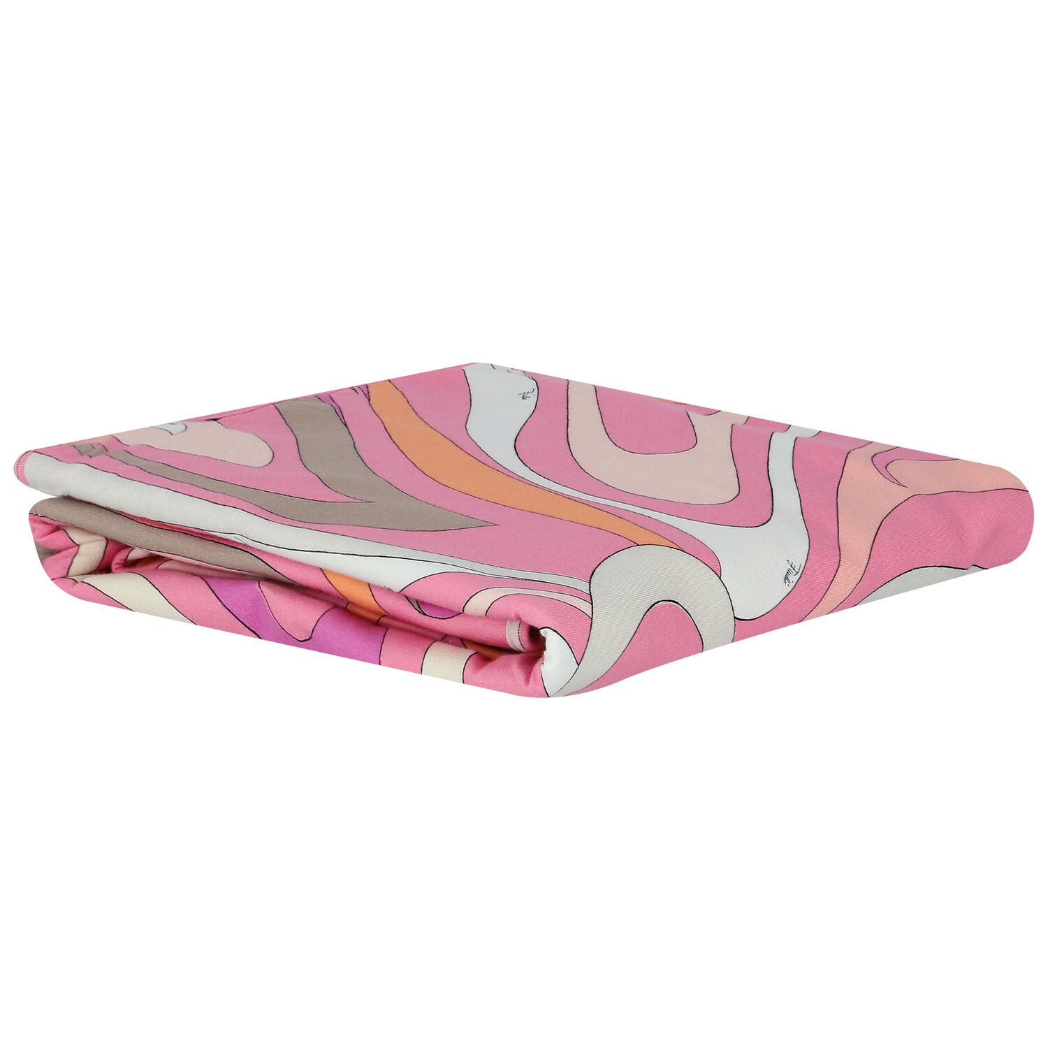 Girls Pink Marmo Baby Blanket, 1, hi-res